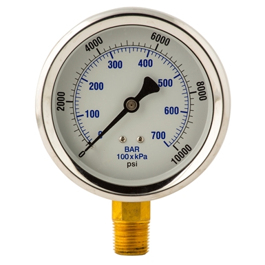 BVA Hydraulics Dry Hydraulic Pressure Gauges GD2512