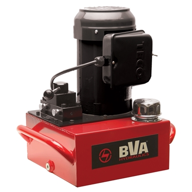 BVA Hydraulics Manual Valve Electric Pumps for Single Acting Cylinders PE40M3N02A